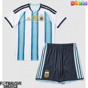 Argentina Dětské Domácí dres komplet MS 2026 Krátký Rukáv (+ trenýrky)